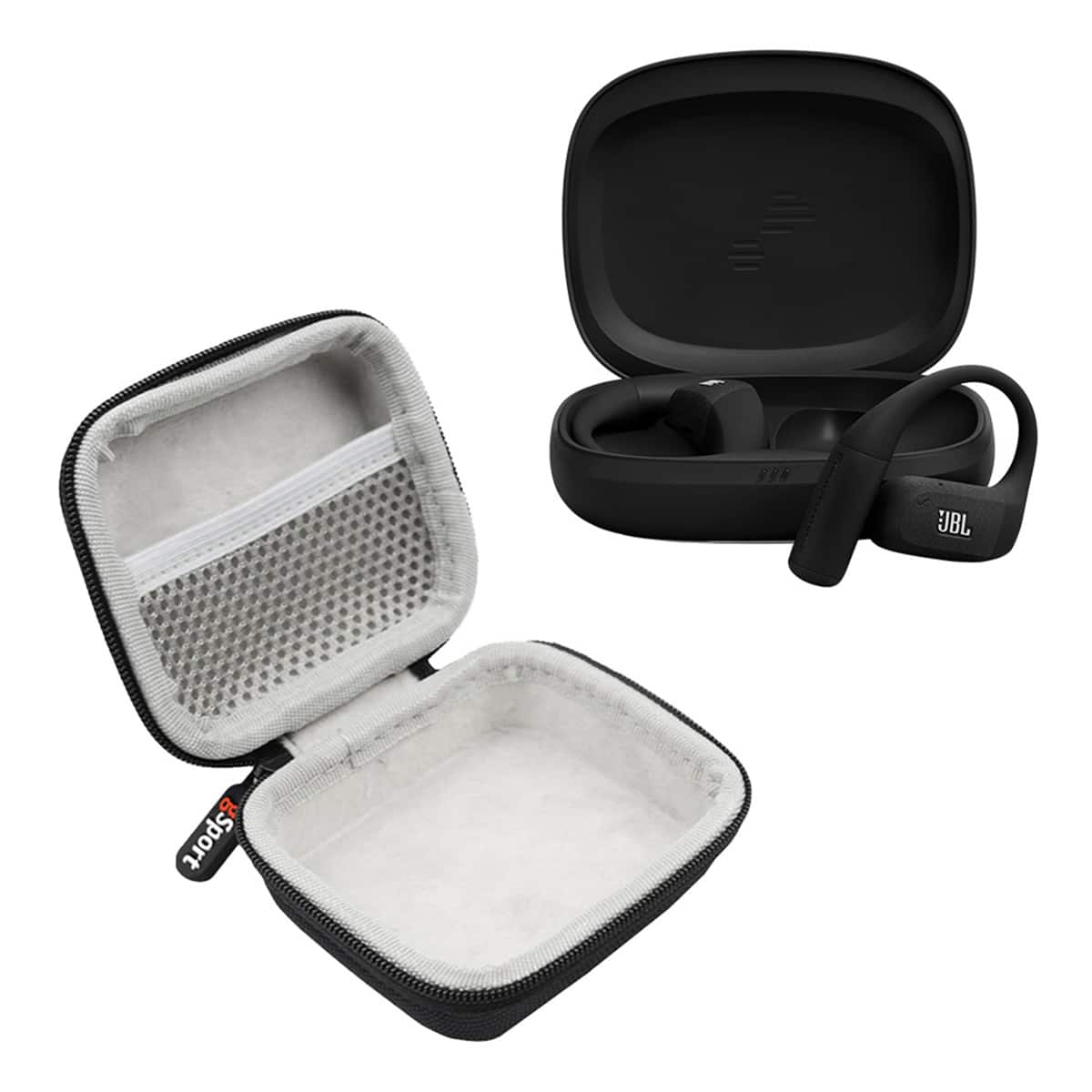 JBL Endurance Zone True Wireless Open Ear Sport Headphones with gSport Case - Black