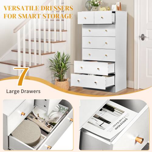 VERSATILE DRESSERS FOR SMART STORAGE

7 Large Drawers