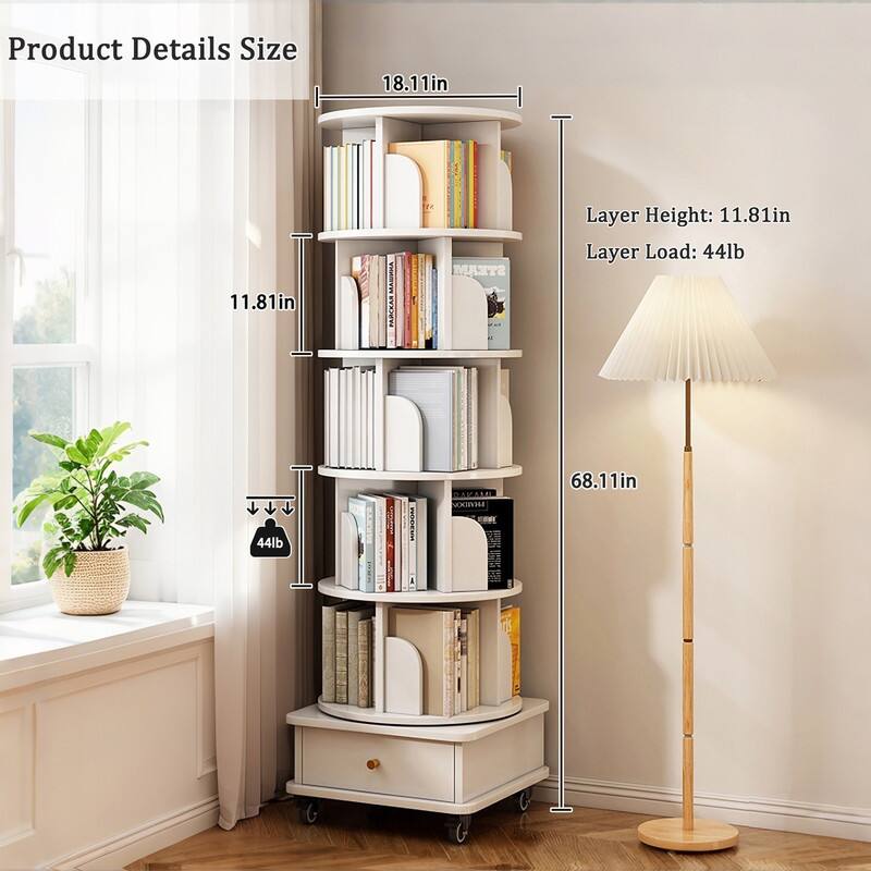 Product Details  
Size: 18.11in  
Layer Height: 11.81in  
Layer Load: 44lb  
68.11in