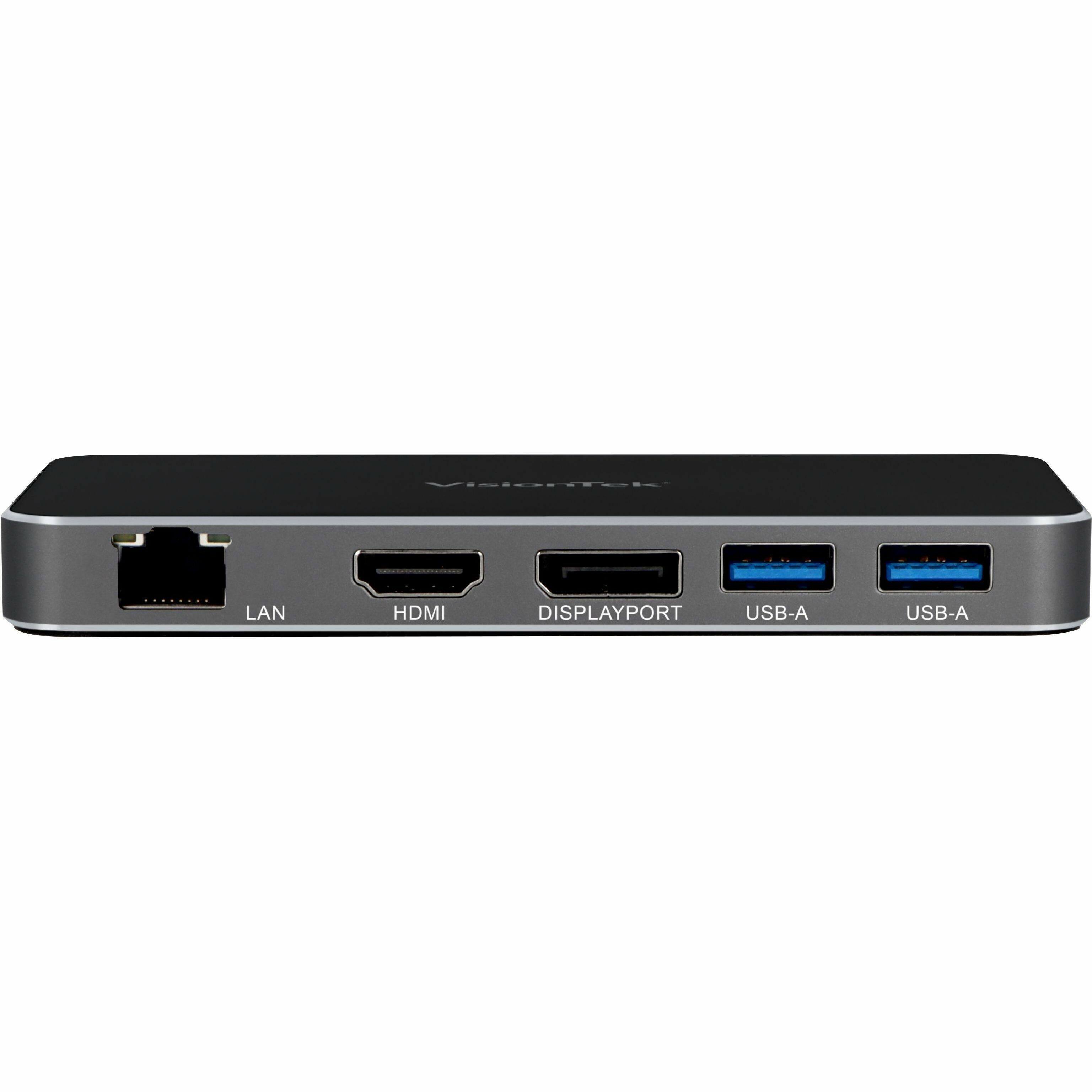 VisioTek

LAN HDMI DISPLAYPORT USB-A USB-A