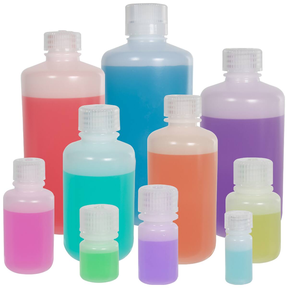 Alt View 2. Nalgene - Nalgene HDPE Plastic Narrow Mouth Storage Bottle - 2 oz. - Clear.