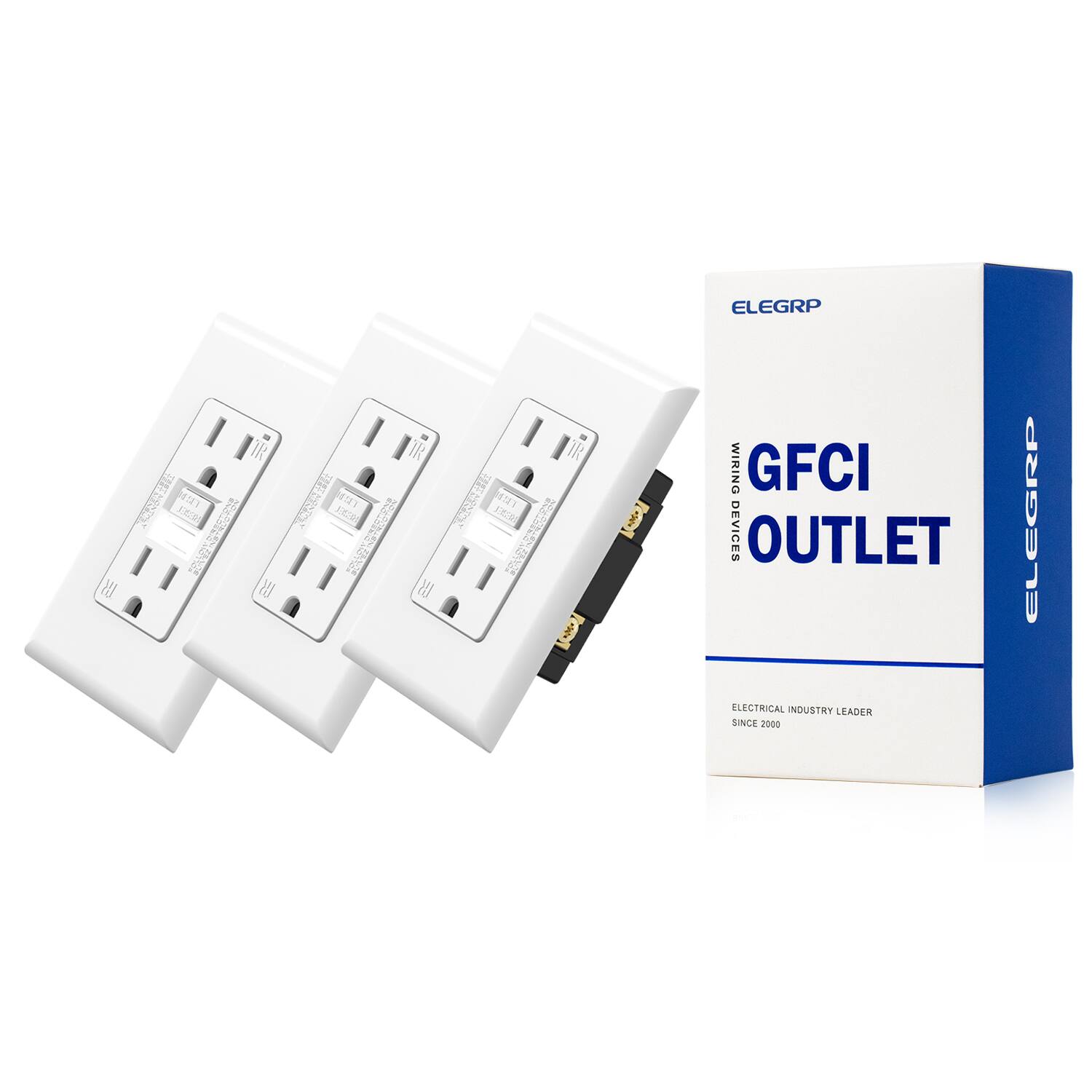 ELEGRP GFCI OUTLET  
ELECTRICAL INDUSTRY LEADER SINCE 2000