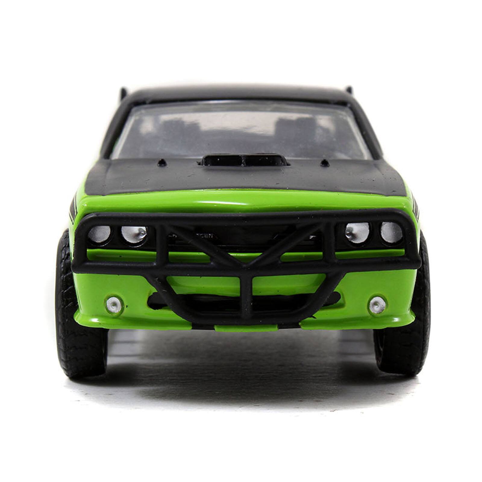 Alt View 2. Jada - Letty's Dodge Challenger SRT8 Green w/Matt Black Top & Hood "Fast & Furious 25th Anniversary" 1/32 Car Model by Jada.