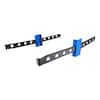 Front. RackSolutions - RackSolutions 1U Conversion Bracket 4-Pack (3in Uprights) - Transform 2Post Racks into 4Post Racks - Black.