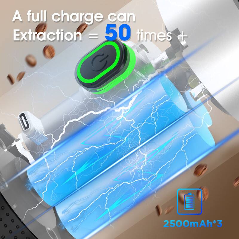 A full charge can Extraction = 50 times +  
2500mAh*3
