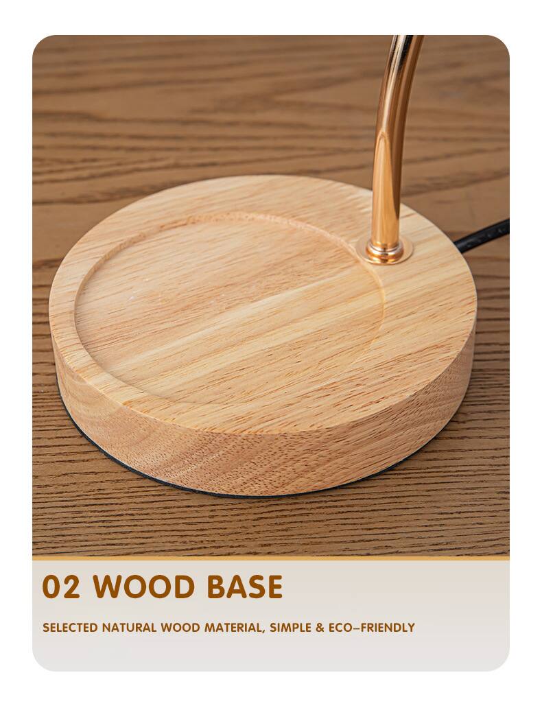 02 WOOD BASE  
SELECTED NATURAL WOOD MATERIAL, SIMPLE & ECO-FRIENDLY