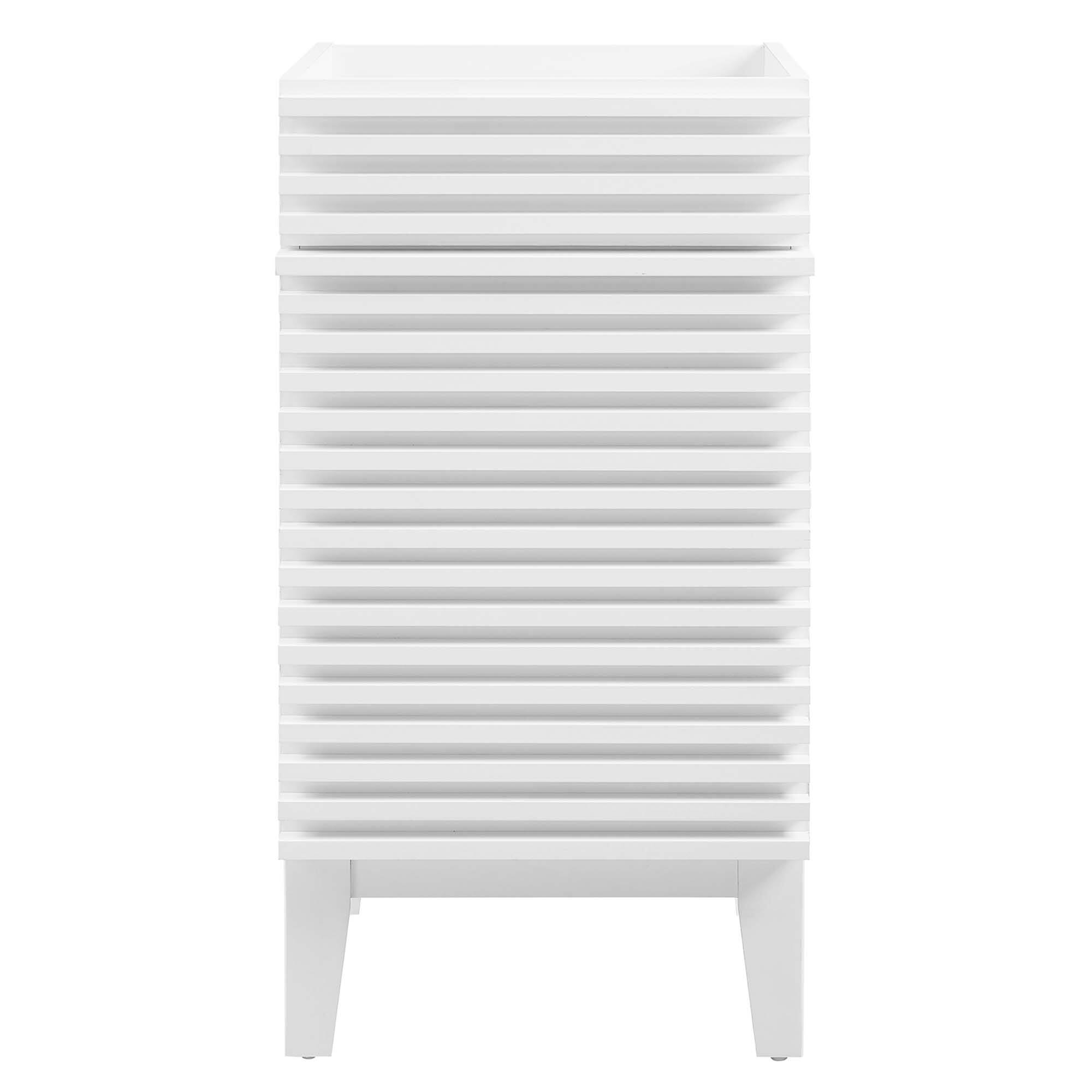 Alt View 3. Modway - Render 18" and 24" Bathroom Cabinets Basin Not Included - White.