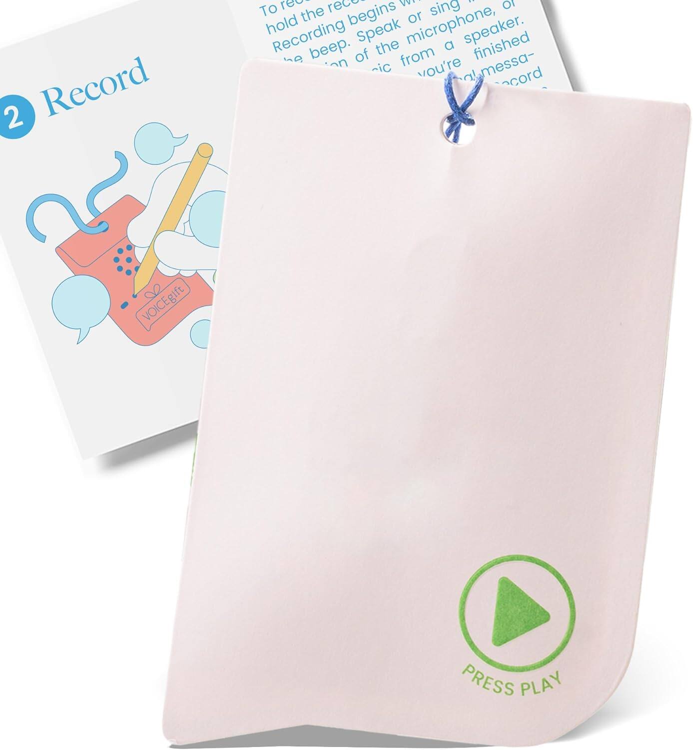 2 Record

To record, hold the recording device. The recording begins when you hear the beep. Speak or sing into the microphone, or play music from a speaker. When you're finished, press play.

PRESS PLAY