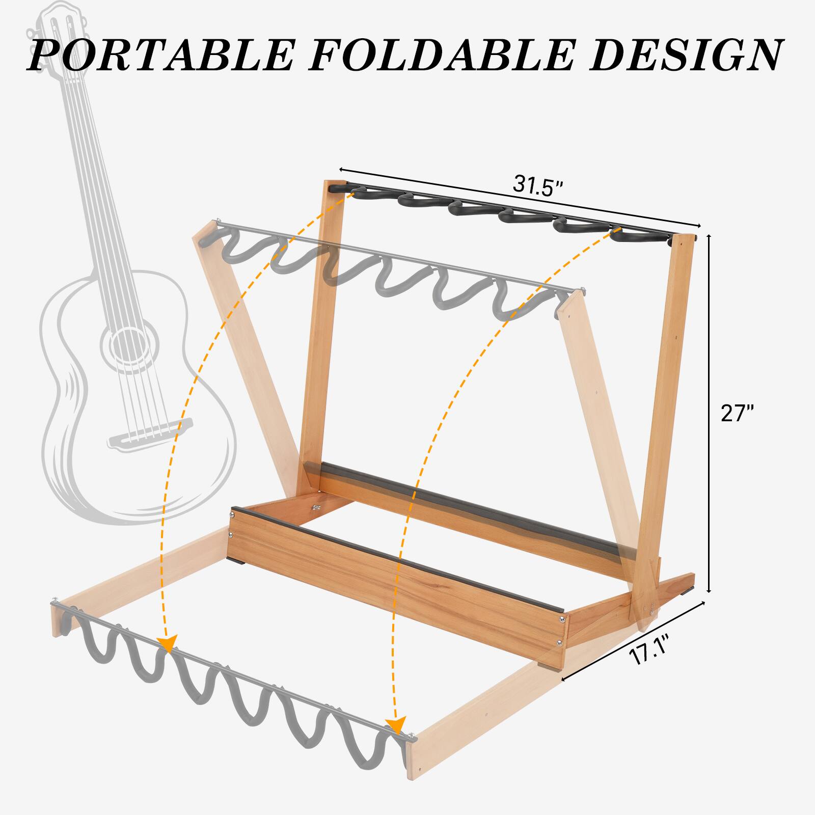 PORTABLE FOLDABLE DESIGN  
31.5" x 27" x 17.1"