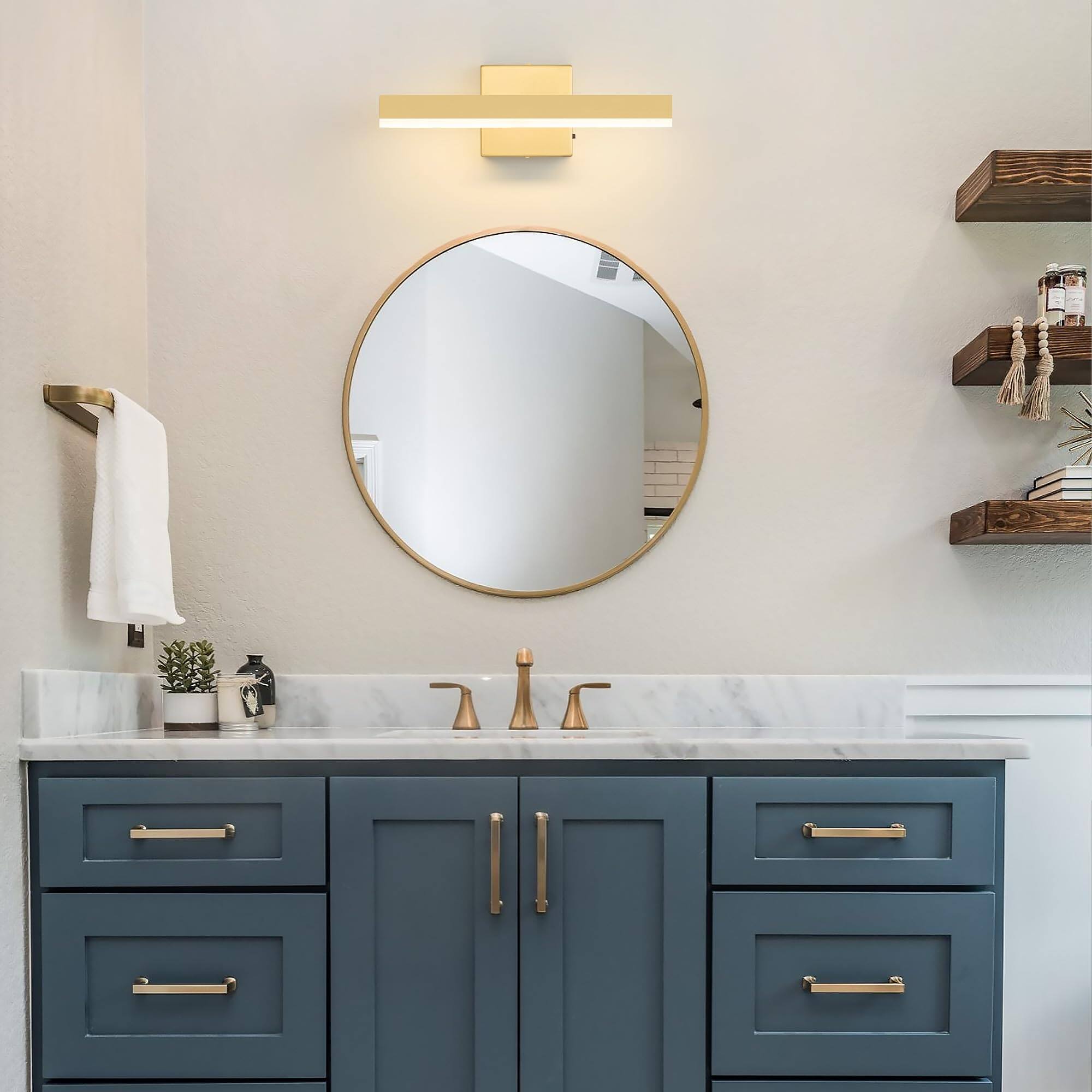 Alt View 4. Comfort Essence - Bathroom Vanity Light Inch w Dimmable cct Led Modern Fixture Over Mirror Etl Certificated - Brushed Nickel 39.4inch.