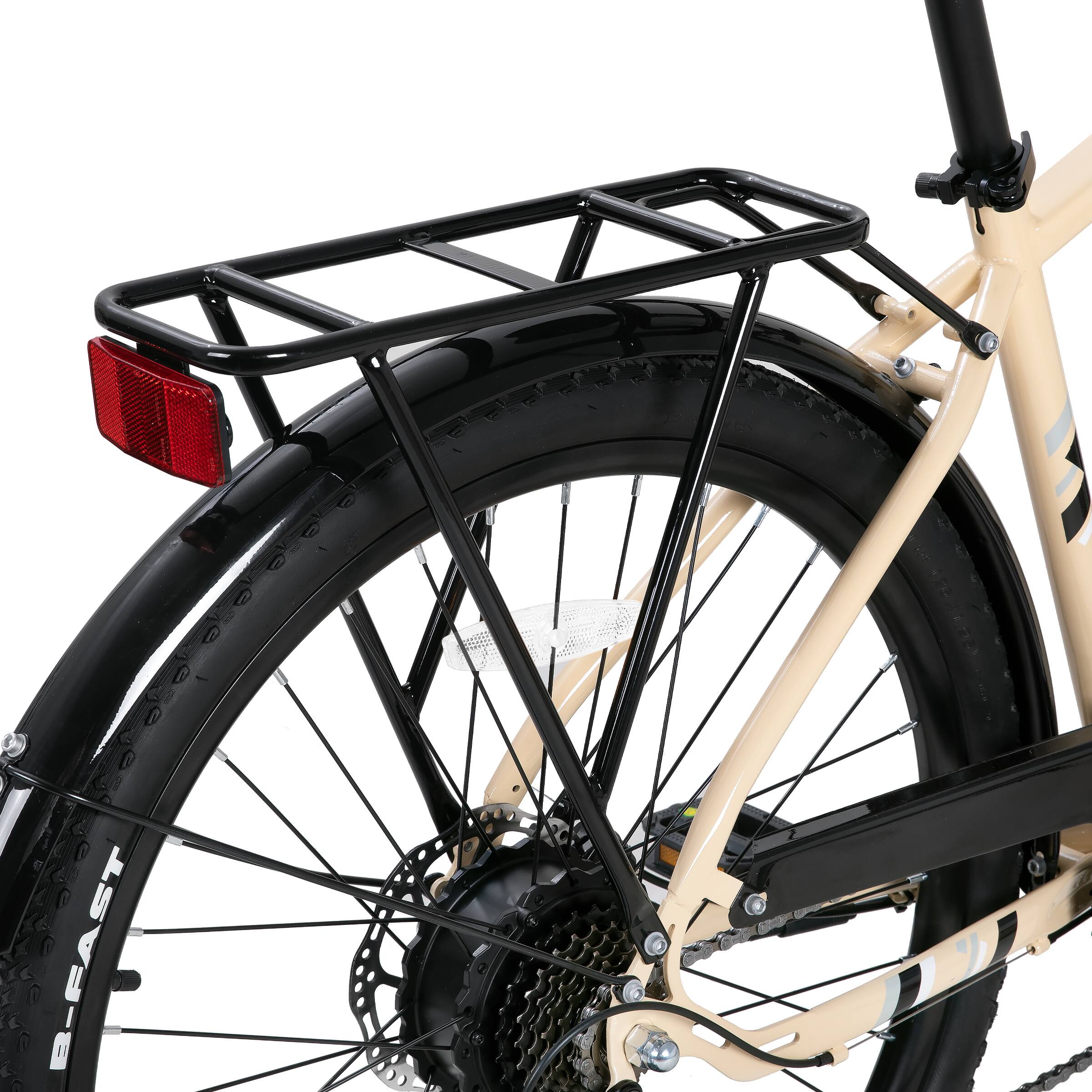 Alt View 9. HILAND - 26" Electric Bike for Men Women, 500W Electric Mountain Bike,36V 7.8AH Removable Battery, 20MPH, Yellow - Yellow.