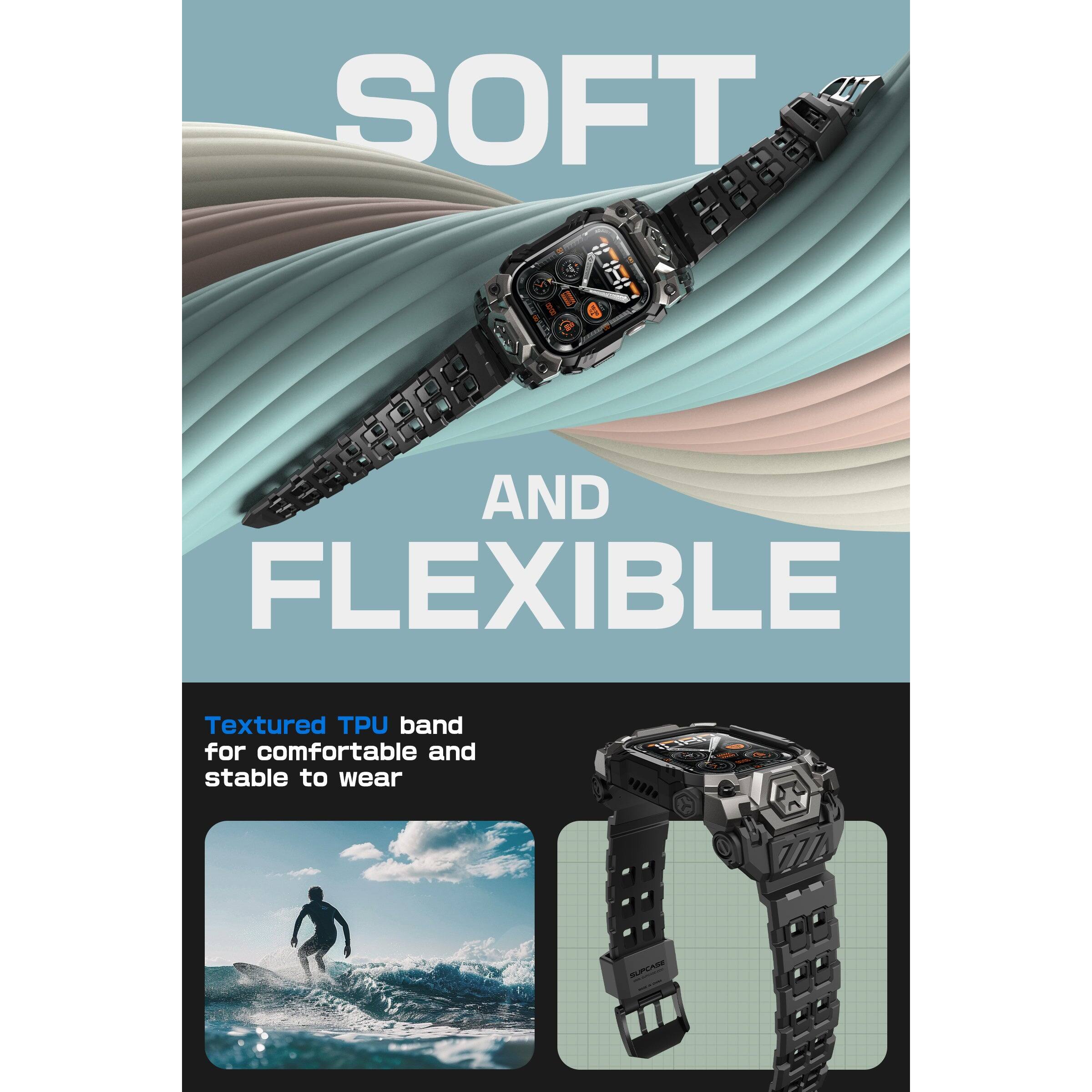 SOFT AND FLEXIBLE

Textured TPU band for comfortable and stable to wear.