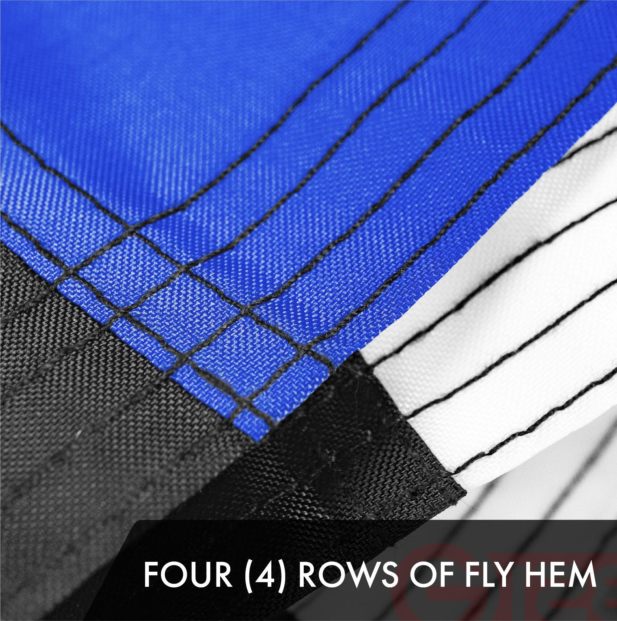 FOUR (4) ROWS OF FLY HEM
