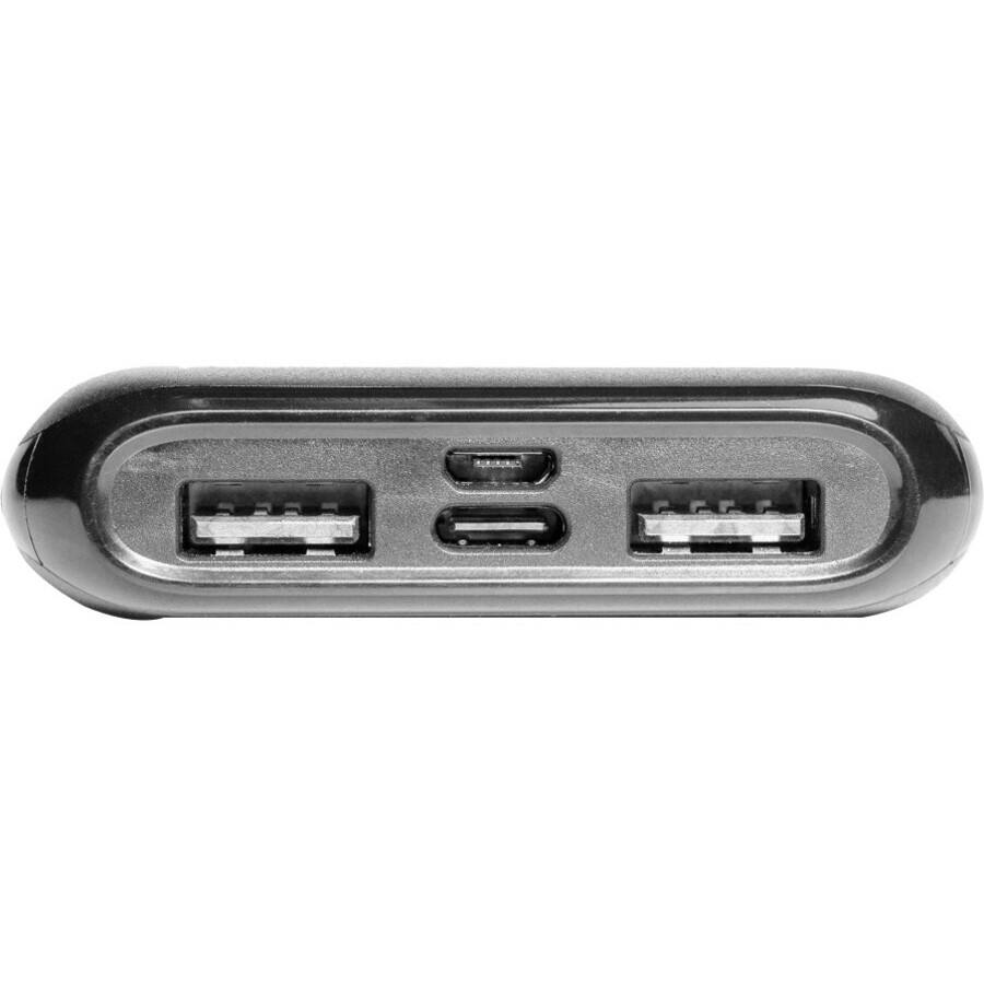 Alt View 1. Urban Factory - Urban Factory JUICEE Max: 10.000 mAh Compact Battery - For Micro USB Device, USB Type A Device, USB Type C Device - black.