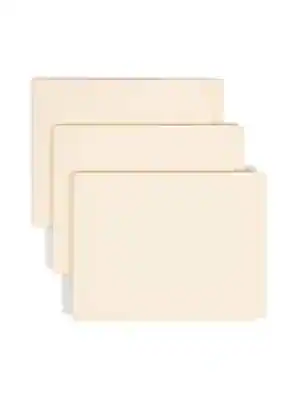 Front. Smead - Recycled Reinforced Classification Folder, 3/4" Expansion, Letter Size, Manila, 50/Box (34101) - Manila.