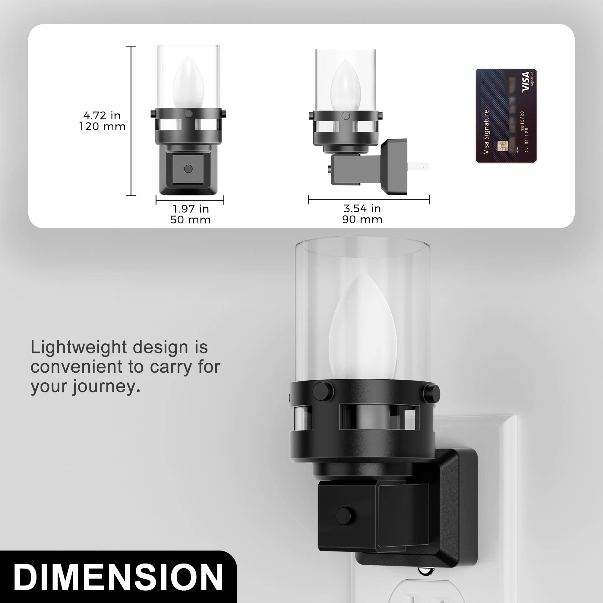 4.72 in 120 mm  
1.97 in 50 mm  
3.54 in 90 mm  

Signature Visa  
VISA 12/20 MILLEN  

Lightweight design is convenient to carry for your journey.  

DIMENSION