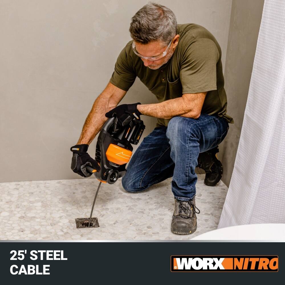 25' STEEL CABLE  
WORX NITRO