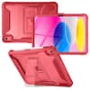 Front. VIKESI - for iPad 10th Generation Kickstand Protective Case 2022,iPad 10.9 Inch Shockproof Cover with Matte Frosted Back - Watermelon.