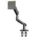 Alt View 1. HUANUO - Single Monitor Desk Mount with Mechanical Spring Arm, Integrated LED Light, & Supports up to a 57” Monitor - Black.
