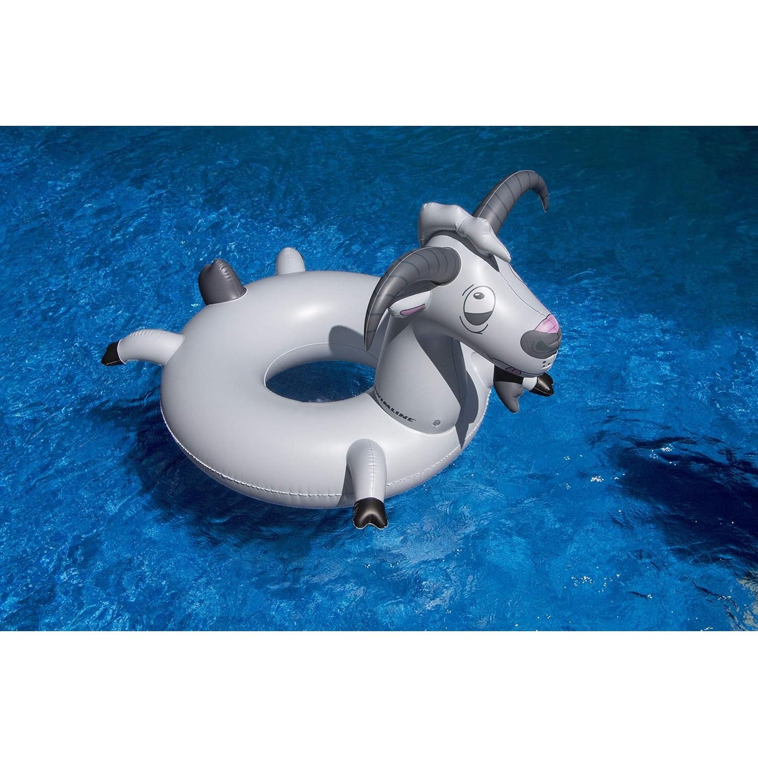 Swimline - Inflatable LOL Goat Swimming Pool Ring - 56" - Gray