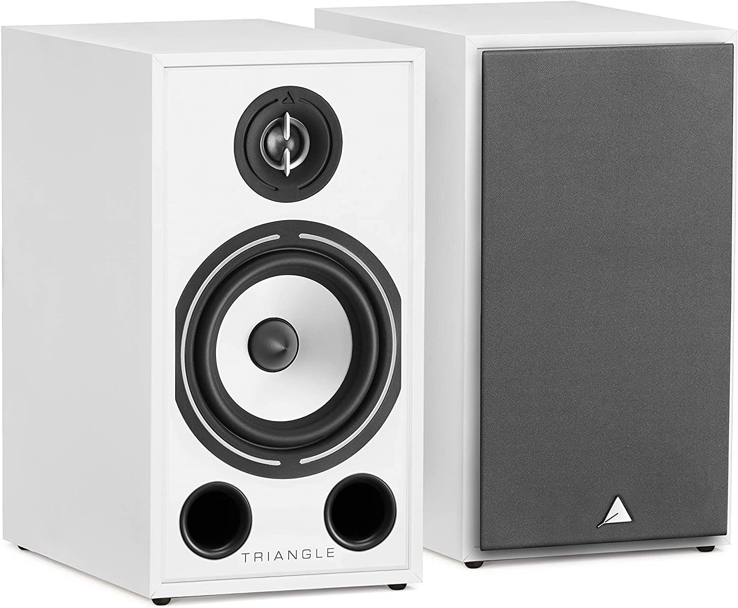 Triangle - Borea BR03 Hi-Fi Bookshelf Speakers (White, Pair) - Black