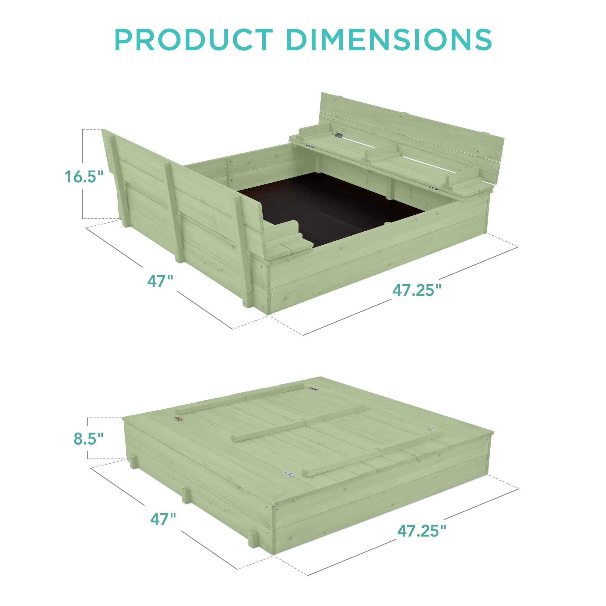 PRODUCT DIMENSIONS

16.5" x 47" x 47.25"  
8.5" x 47" x 47.25"