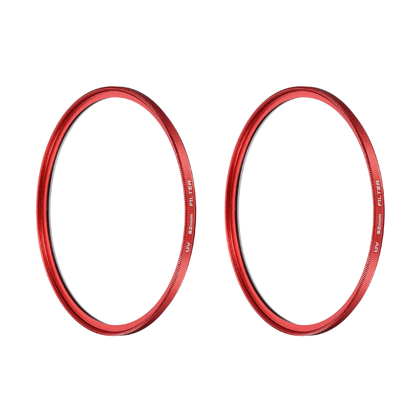 Unique Bargains - 82mm Ultra Slim Lens Filter 2pcs, Multi Coating Aluminum Circular Screw-in Protection for Photography