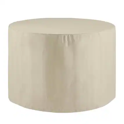 Front. Crosley Furniture - Round Outdoor Dining Table Furniture Cover - Tan.