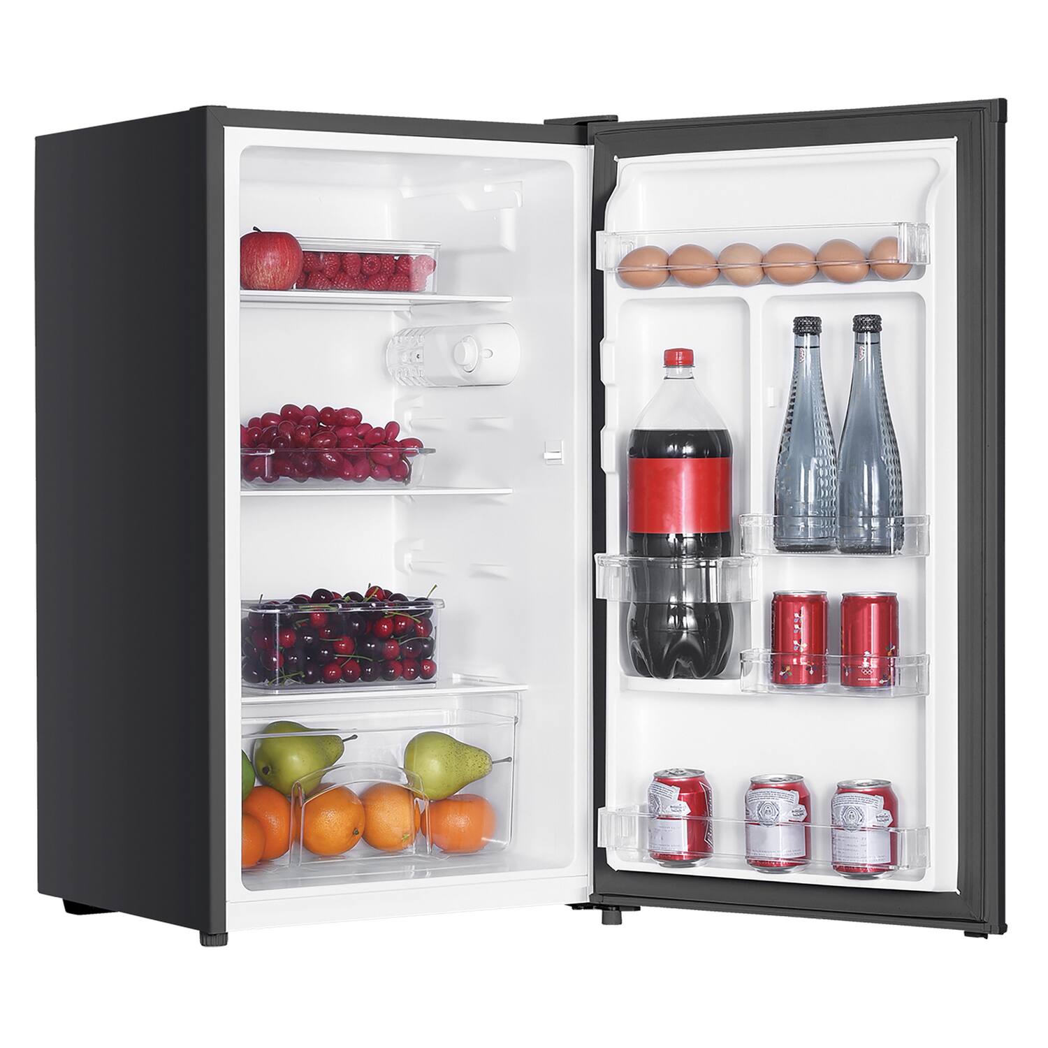 Left. Magic Chef - 3.2-Cu. Ft. Freezerless ENERGY STAR Mini Fridge - Black.