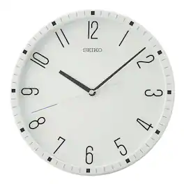 Seiko - 12" Derby Wall Clock - White