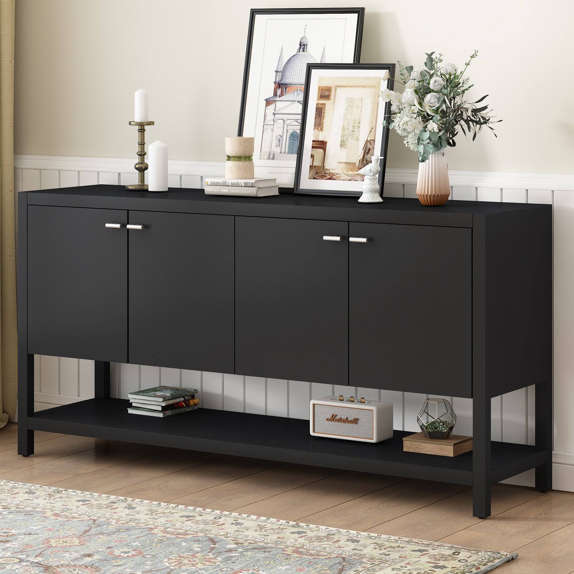 Alt View 9. Boyel Living - Versatile Entryway Console Table with Ample Storage for Study,Entrance and Living Room - Black.