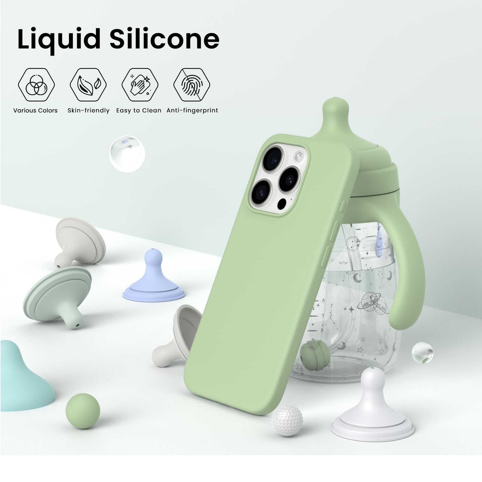 Liquid Silicone, Various Colors, Skin-friendly, Easy to Clean, Anti-fingerprint