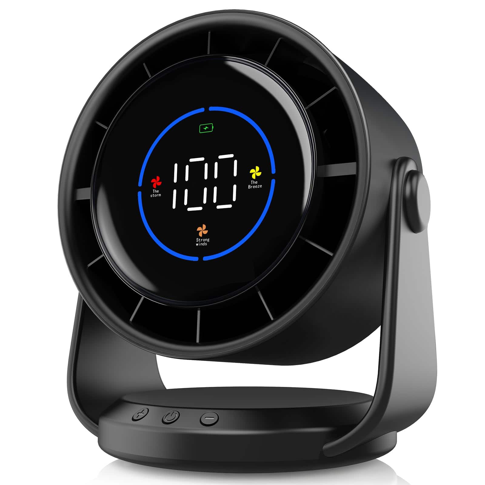 "PRIMEPLUS - Desk Fan Turbo 100-Speed Digital, Low Noise 105° Tilt, 7.5"" Rechargeable Wall-Mounted for Home Office Travel - Pink" price history on PriceWatchPro