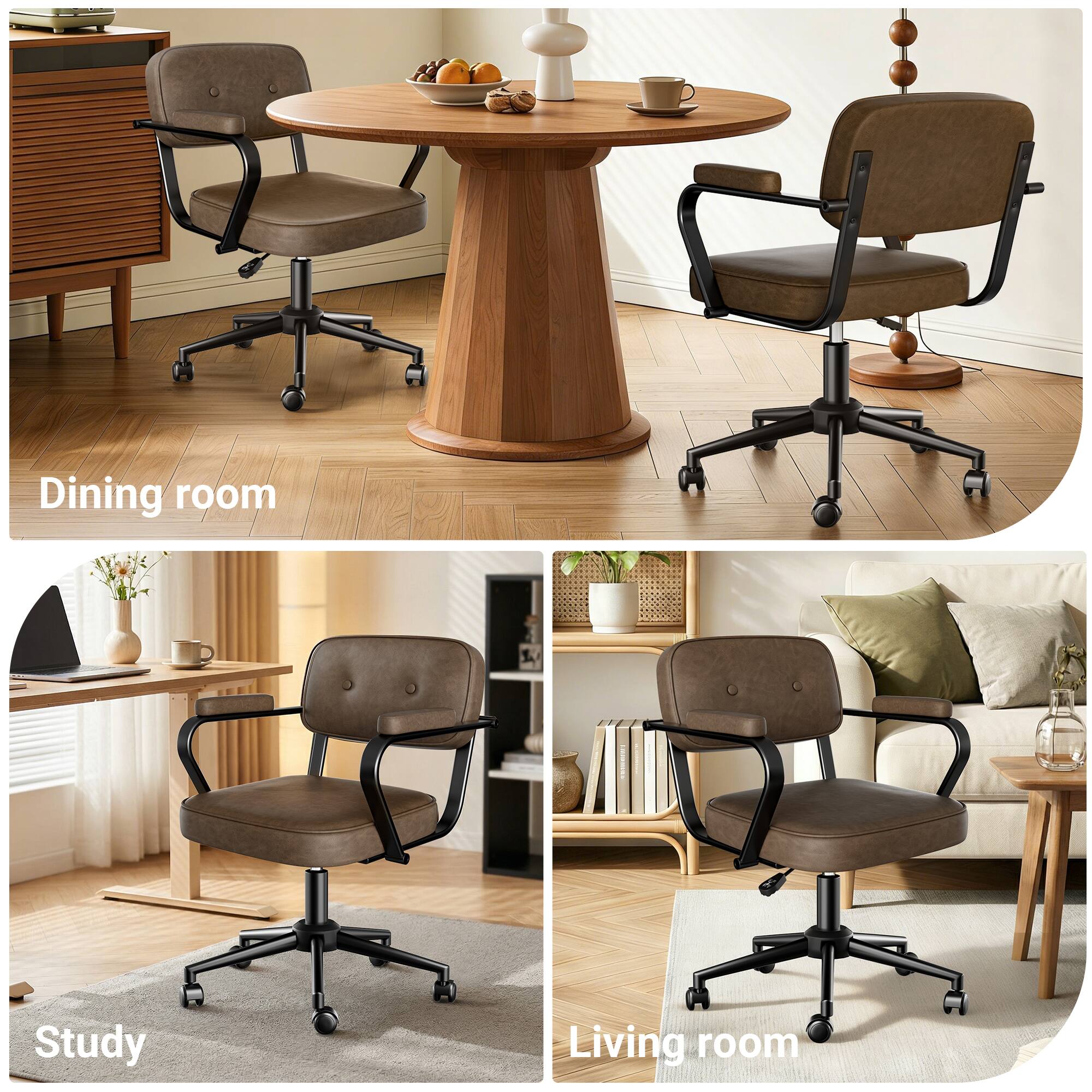 Dining room  
Study  
Living room