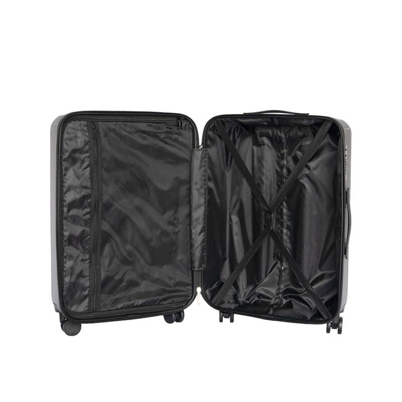 Alt View 6. HTUTWOO - 3-Piece ABS Travel Luggage Set - 20/24/28 Inch with TSA Lock, 360° Silent Spinner Wheels, Ultra Lightweight Carry On - Gray.