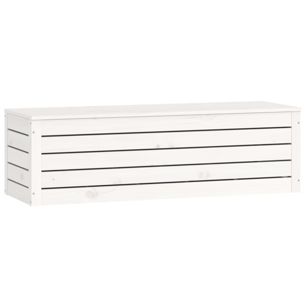Alt View 4. Boyel Living - 43 in.W Solid Pine Wood Storage Box Rustic Style Indoor Outdoor Ample Storage in White - White.