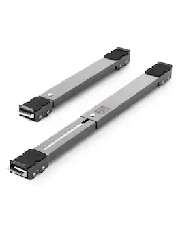 VEVOR - Heavy Duty Appliance Rollers, 330 lbs Load Capacity, Furniture Dolly Mobile Roller with Adjustable Base for Washer,Dryer - Gray