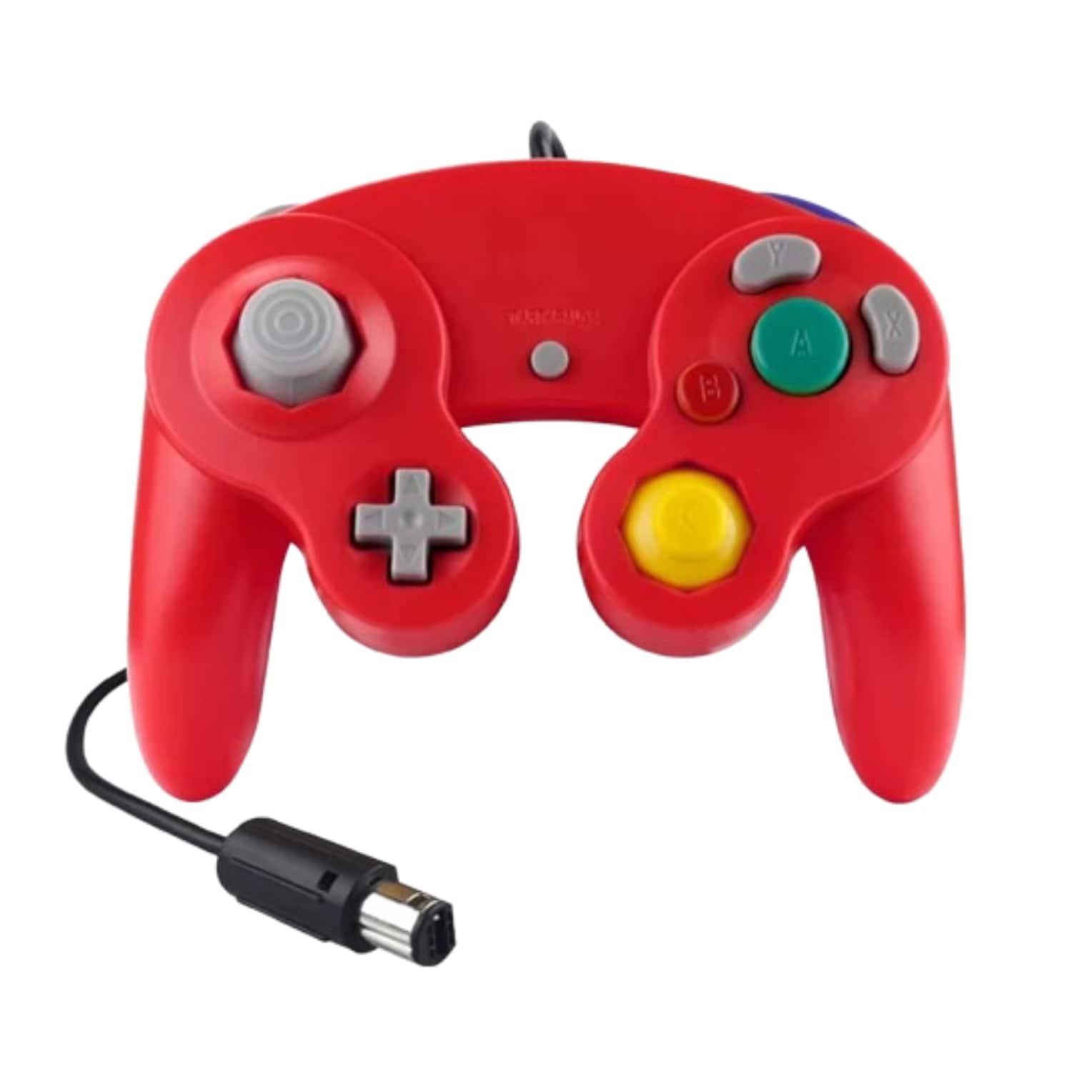 Stock Preferred - Wired NGC Controller Gamepad for Nintendo GameCube,Wii & Wii U Console - Red