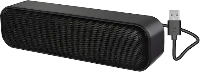 Front. Stamp n Camp - ZETIY Updated Computer Speaker, USB Powered Speaker for Desktop,Windows PC,Mac. Portable Mini Sound bar-Plug and Play.