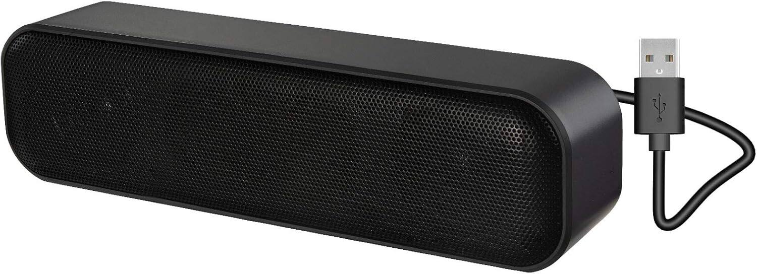 Front. Stamp n Camp - ZETIY Updated Computer Speaker, USB Powered Speaker for Desktop,Windows PC,Mac. Portable Mini Sound bar-Plug and Play.