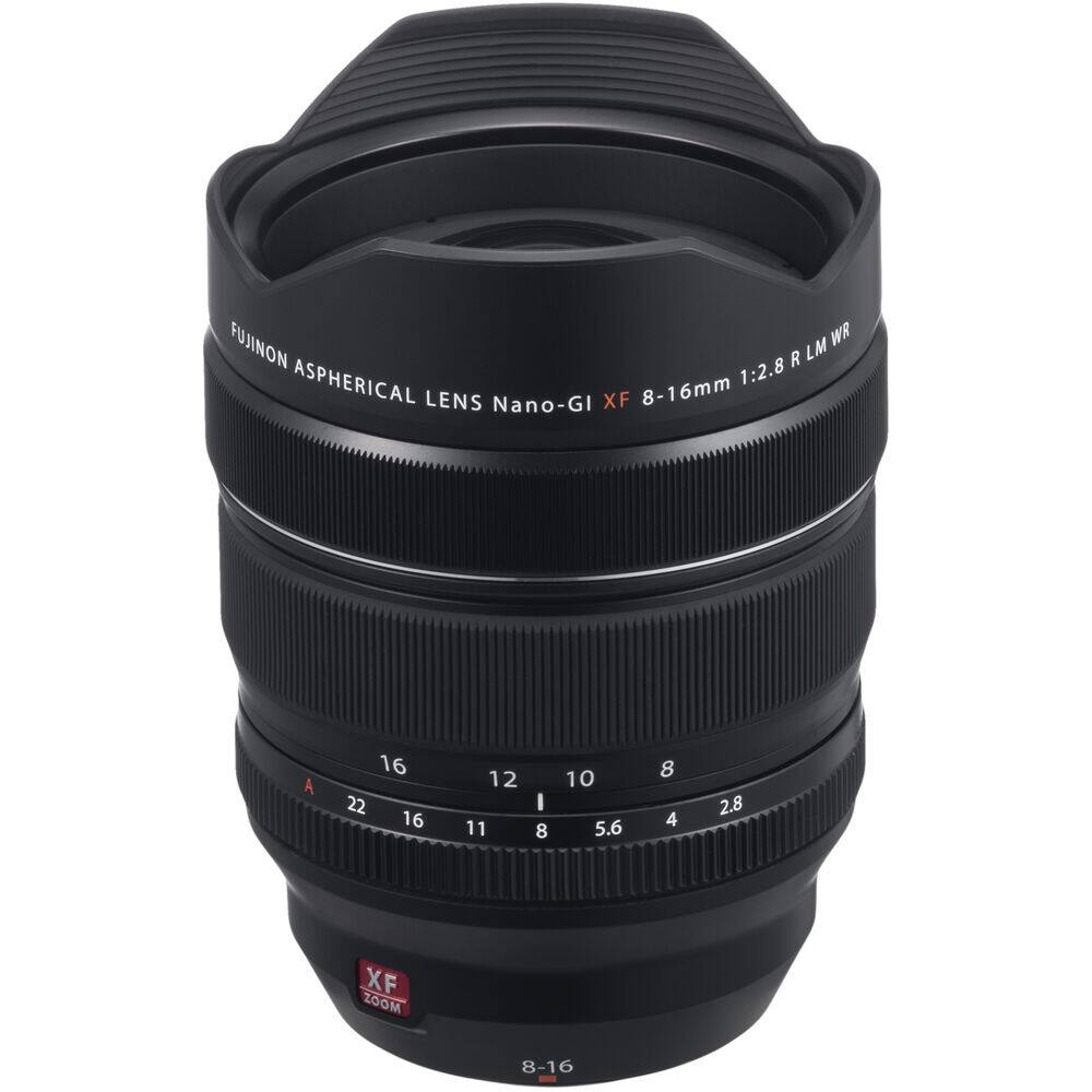 FUJINON WR R LM ASPHERICAL 1:2.8 LENS Nano-GI XF 8-16mm  
A 16 22 16 12 11 I 8 10 5.6 8 4 2.8  
XF ZOOM 8-16