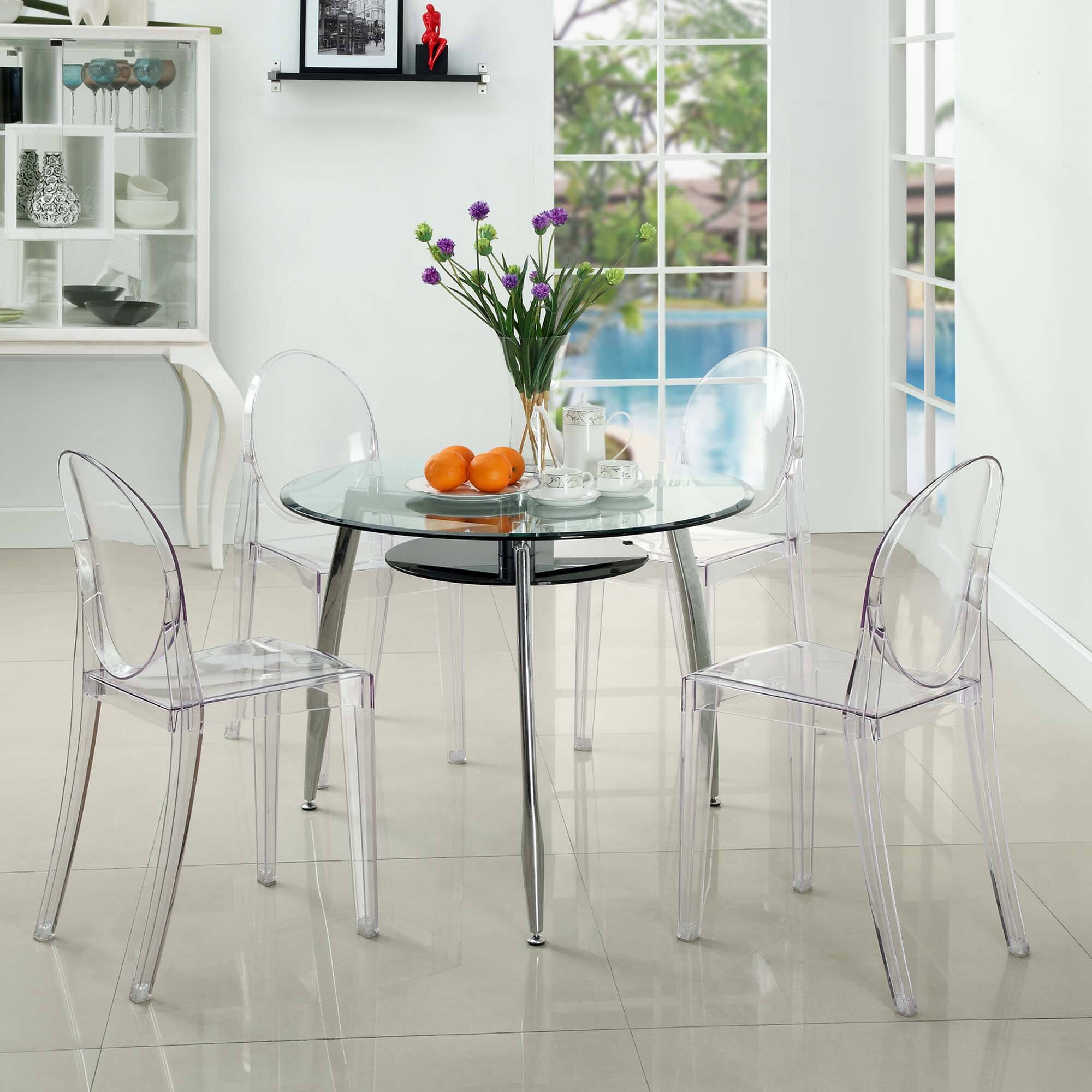 Alt View 2. Modway - Casper Dining Side Chair by Modway - Clear.