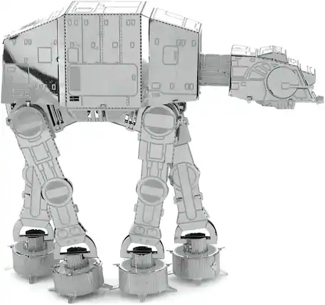 Front. Metal Earth - Metal Earth Star Wars Imperial AT-AT 3D Metal Model Kit - Silver.