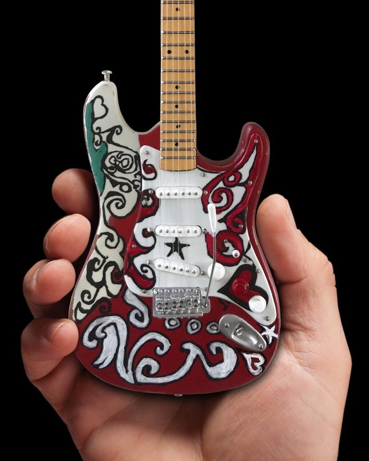 Alt View 1. Axe Heaven - Axe Heaven -Jimi Hendrix - Jimi Hendrix Fender Stratocaster Saville Theatre Mini Guitar Replica - Collectibles - Multicolor.