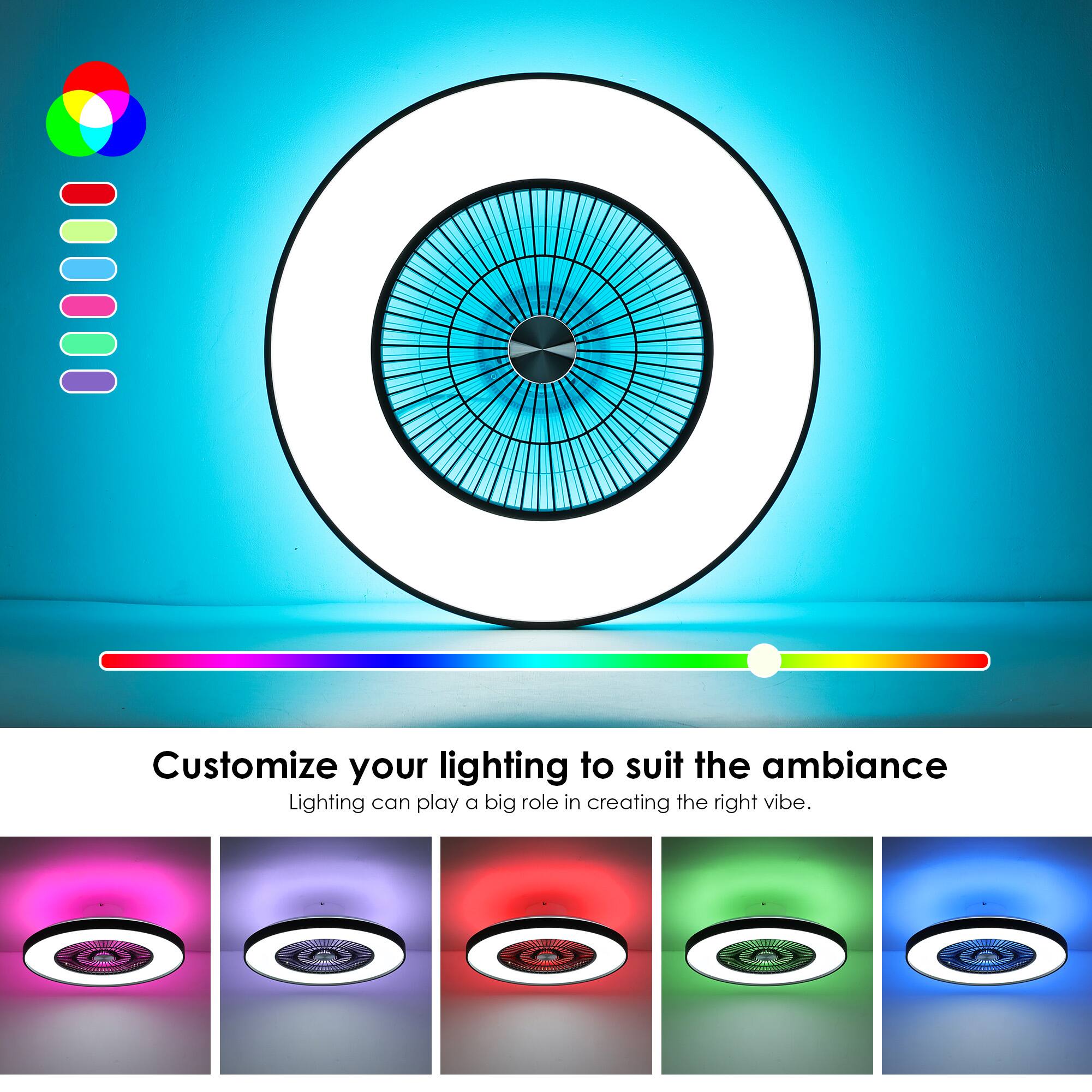 Customize your lighting to suit the ambiance

Lighting can play a big role in creating the right vibe.