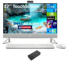 Dell - 27 All-in-One 27 FHD (Intel Core 7 150U, 64GB DDR5, 4TB PCIe SSD, GeForce MX570 A, Win 11 Pro) - White