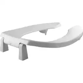 BEMIS - Elongated Open Front Less Cover Medic-Aid Plastic Toilet Seat Commercial Fastening Syste - White
