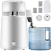Front. Mirfee - 4L Stainless Steel Water Distiller - All Metal Internal Components for Medical/Dental Use - Silver.