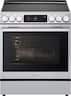 LG - 30-in Wide 6.3 Cu. Ft. Slide-In Electric Induction True Convect Range with 5 Elements, InstaView and Flex Control Knobs - Stainless Steel