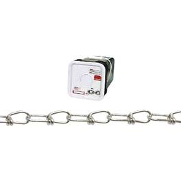 Campbell Chain & Fittings - Steel Zinc Plated Inco Double Loop Chain Square Pail - Silver